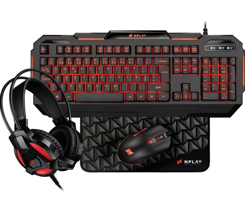 Bundle Gaming Nplay Dominate 6.0 (Teclado + Auscultadores + Rato)