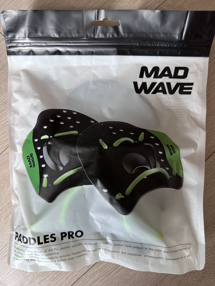 Лопатки MAD WAVE Paddles PRO M