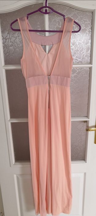 Sukienka długa maxi na wesele uroczystość dla swiadkowej