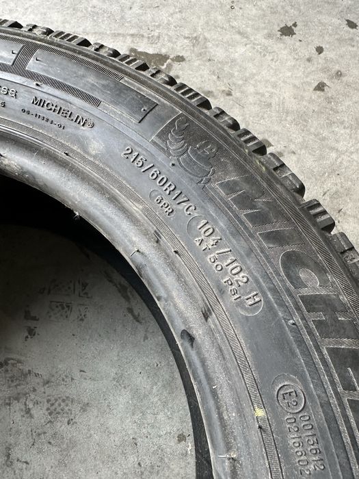 2x opony zimowe 215/60R17C Michelin Agilis Alpin cena za parę 5mm+ 18r