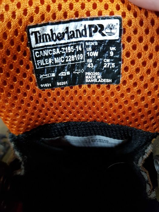 Buty robocze TIMBERLAND rozm 43 wkł 28,5 cm S3