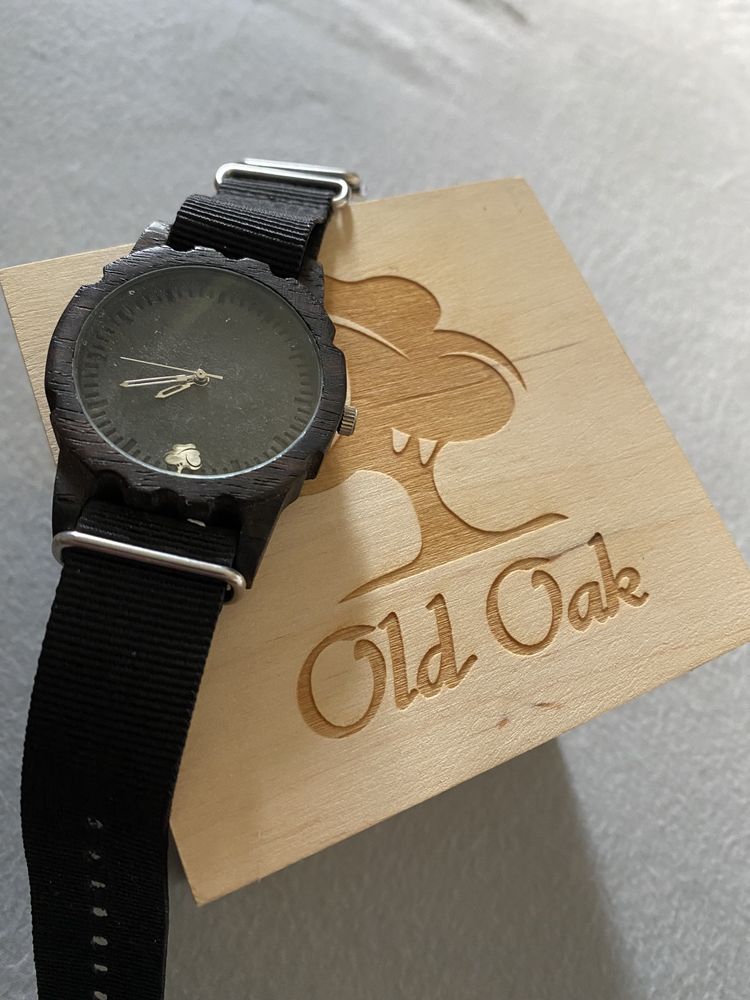 Drewniany zegarek Black Jack - Old Oak