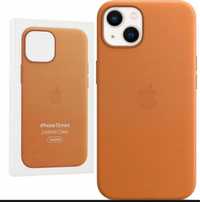 Plecki Apple Leather Case do iPhone 13 mini brązowe
