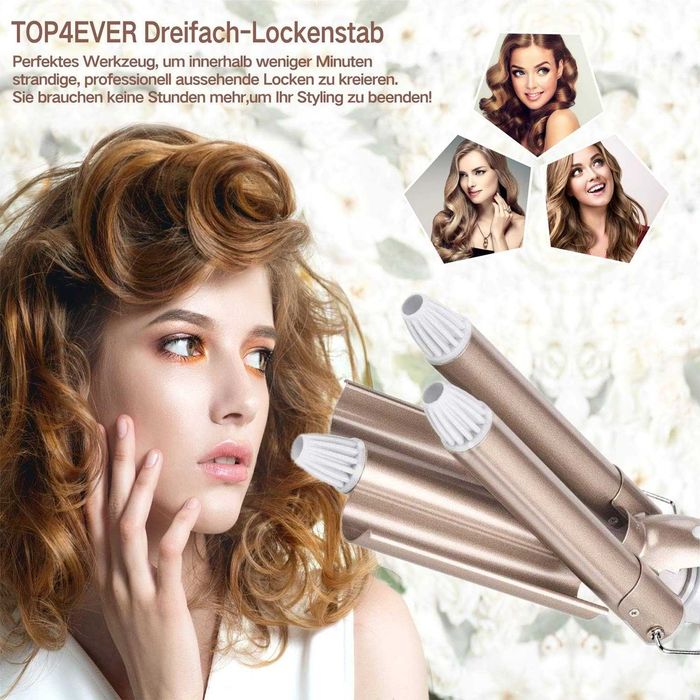 Керамічна плойка для волосся TOP4EVER  22mm