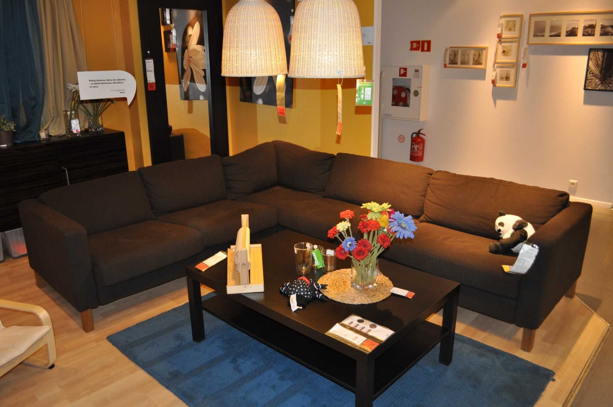 Sofa NAROŻNA KARLSTAD IKEA 2+3/3+2 - 240cm x 280cm jasnoszara używana