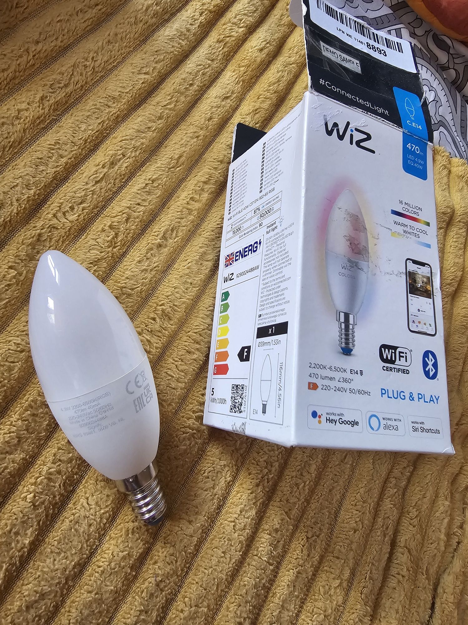 WIZ ŻARÓWKA LED E14  470LM 2200/6500K