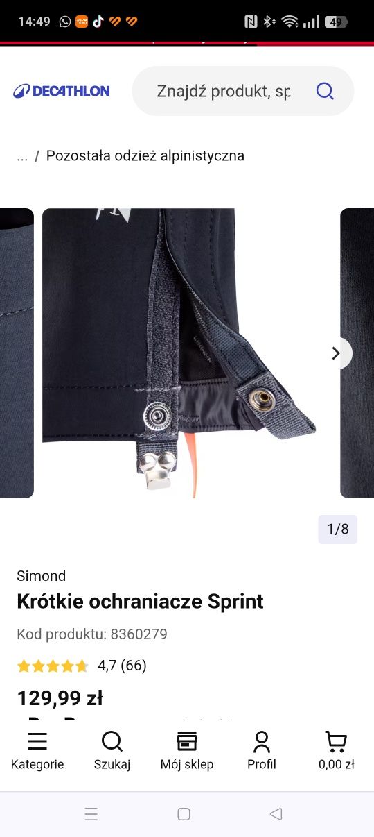 Simond krótkie ochraniacze Sprint
Krótkie ochraniacze Sprint