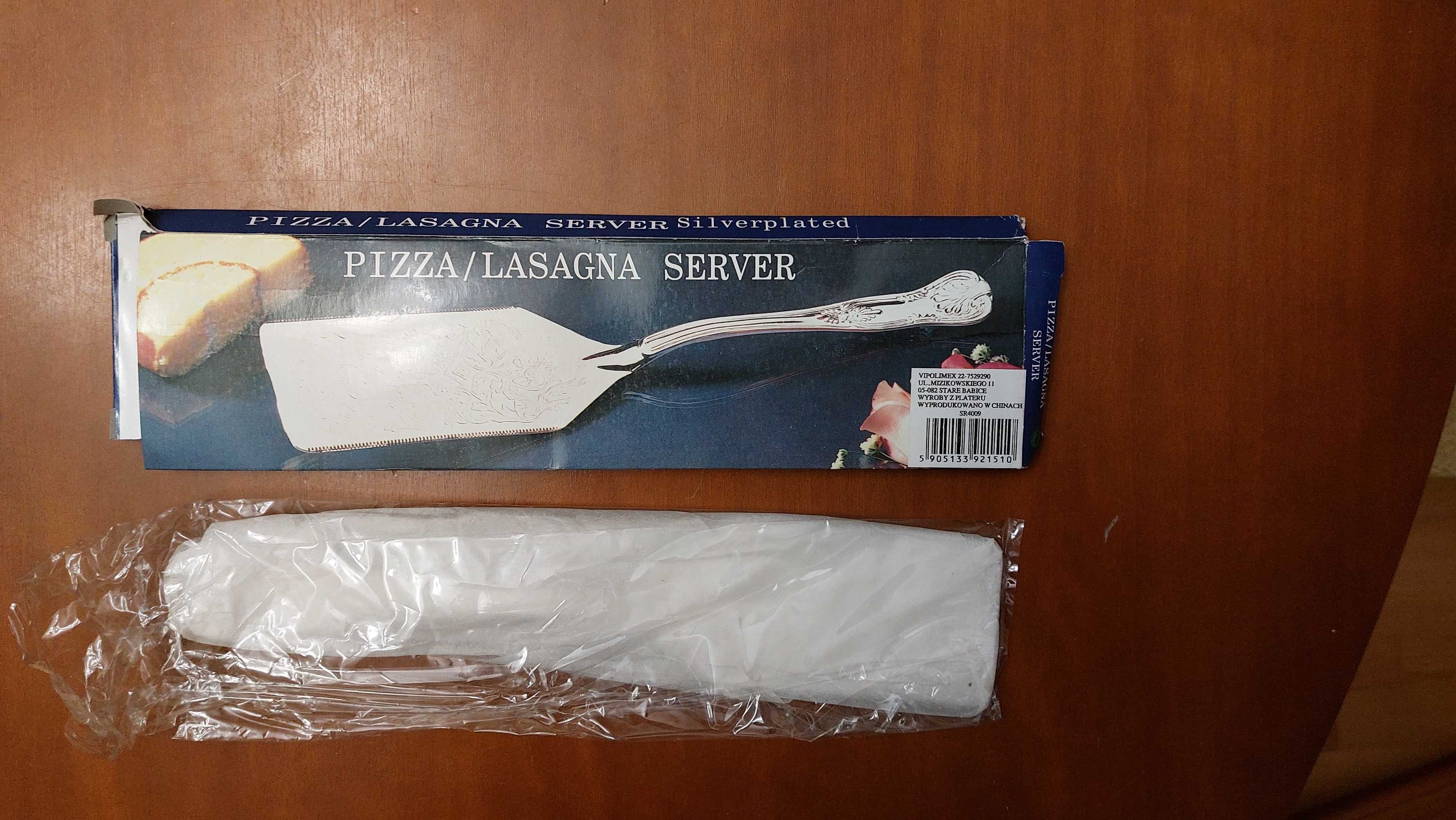 Server łopatka do pizza lasagna posrebrzana