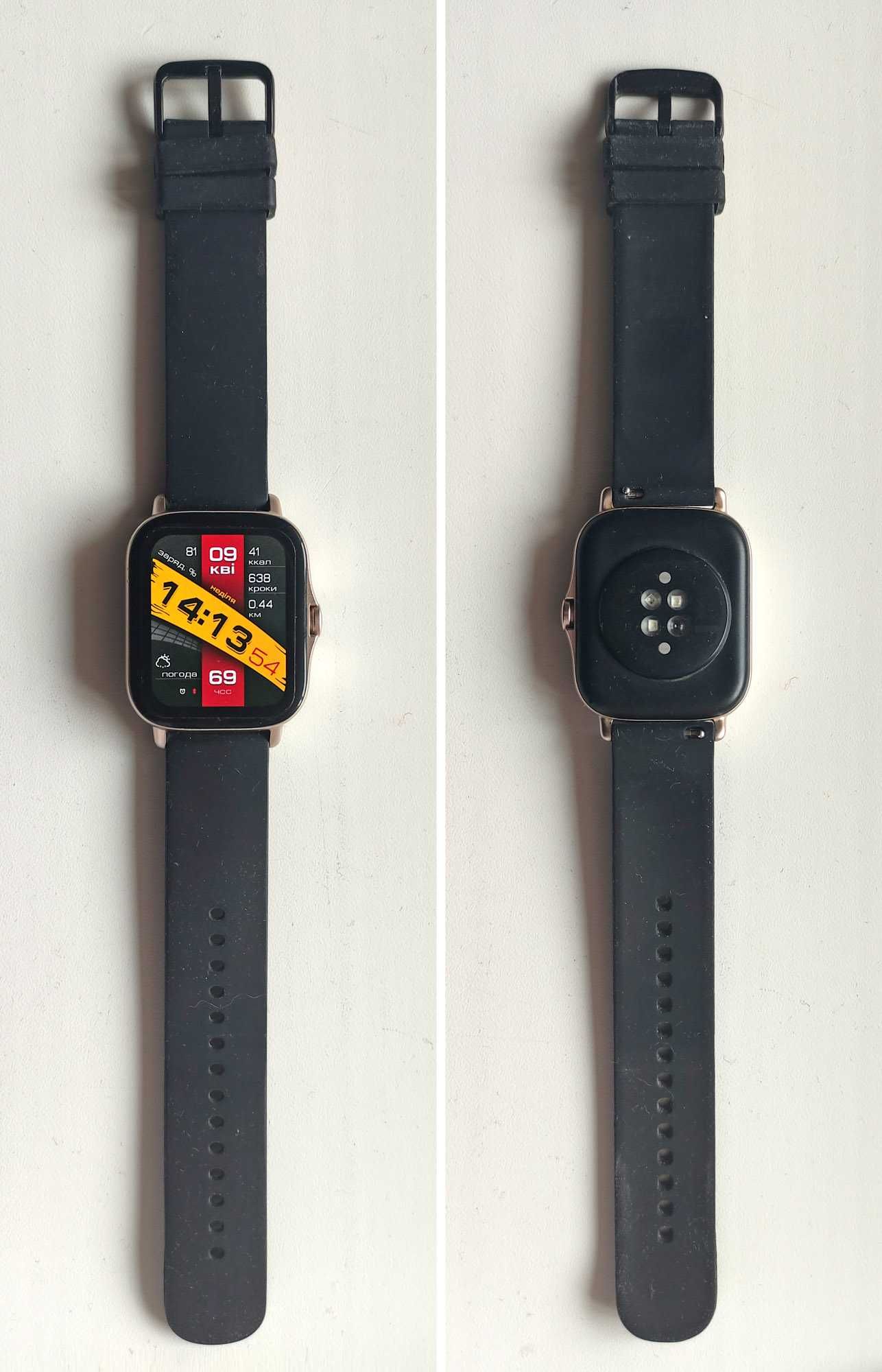 Смарт часы Amazfit GTS 2e, 2 ремешка, б/у