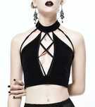 Bluzka DEVIL FASHION goth witch moon restyle killstar punk rave
