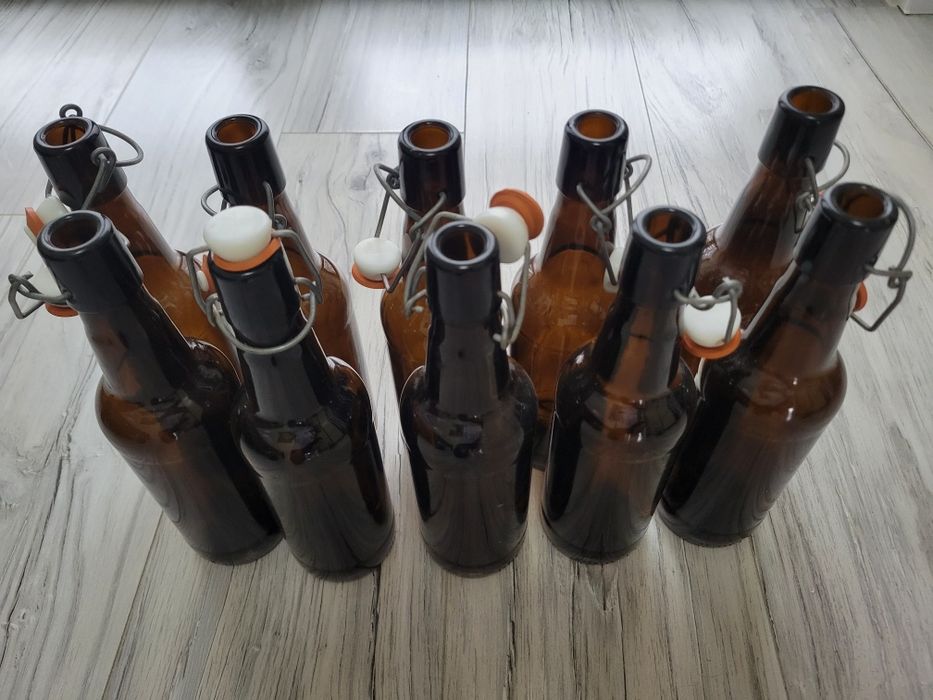 butelki szklane z klipsem 10 szt.