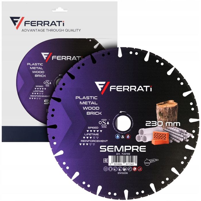 Ferrati Tarcza Diamentowa Tnąca Sempre Ø230Mm X 22,23Mm