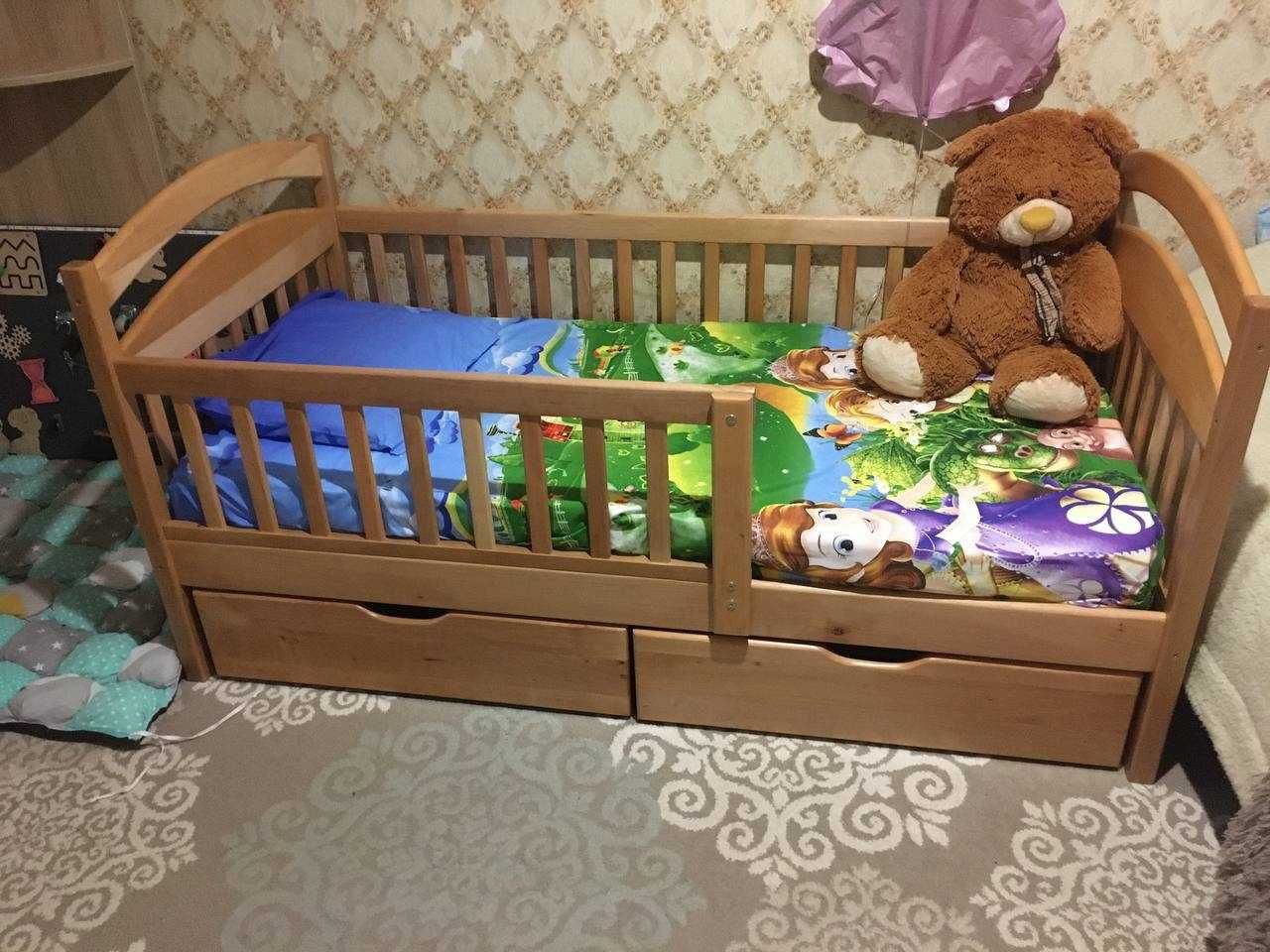 Кровать детская Карина Люкс 80х160, Матрас в комплекте - Беспружинный!