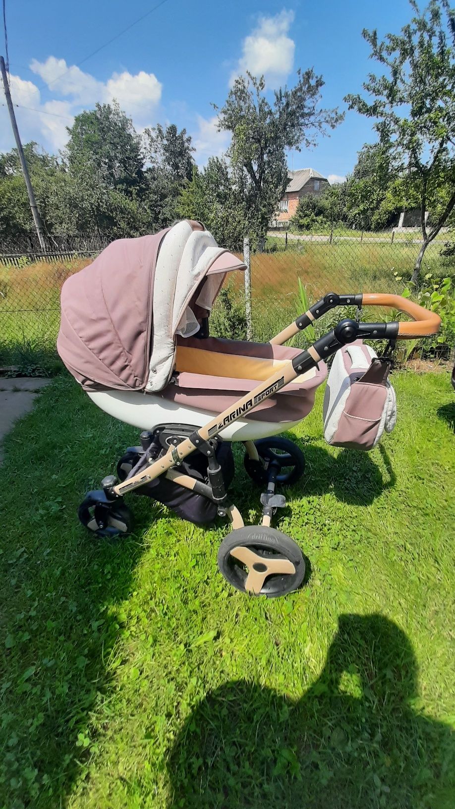 Дитяча прогулянкова коляска + люлька Zarina Sport + подарунок