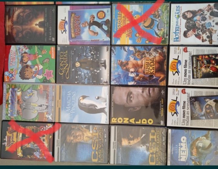 Lote 27 DVD filmes e desenhos animados