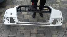 Audi a6 c7 lift 14-18 zderzak przód przedni bialy ly9c