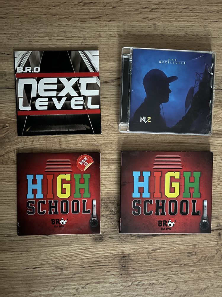 B.R.O - kolekcja płyt (next level 1 + 2, High School+ bonus)