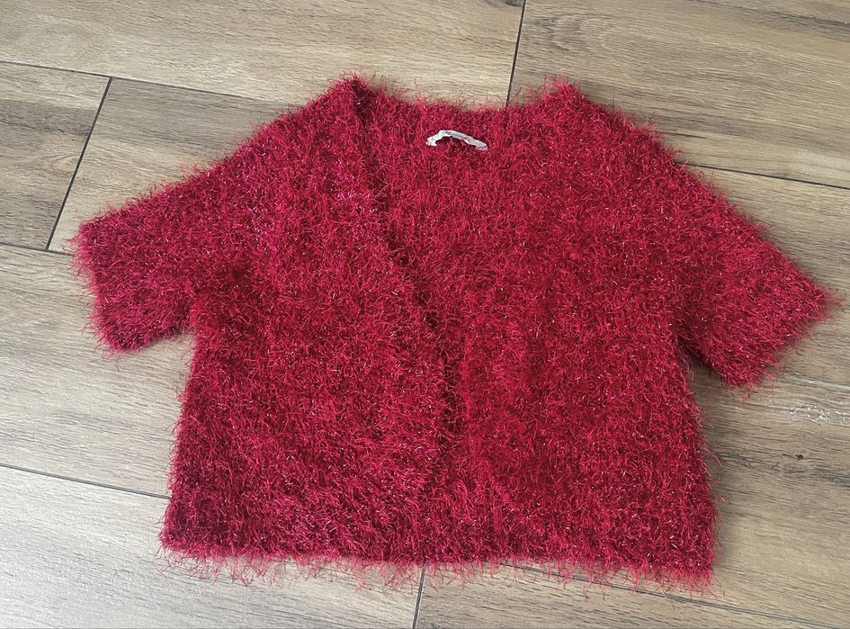 Bolerko narzutka krótki kardigan 38 Peacocks