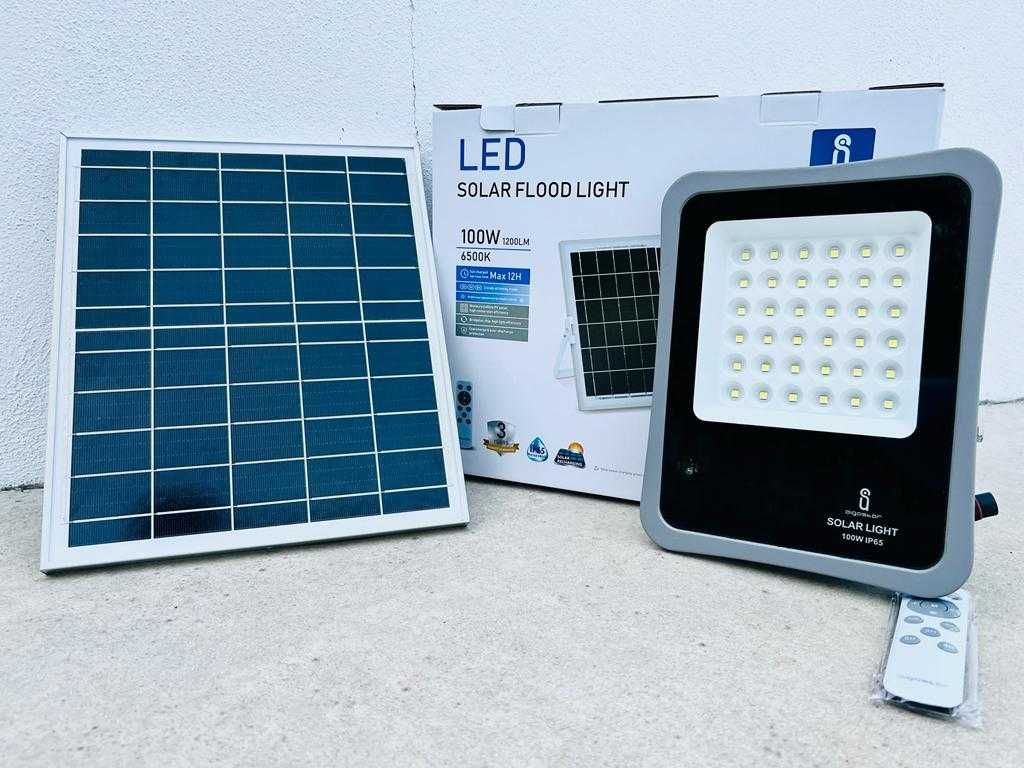 Projetores LED c/ Painel Solar - 100% Autónomos - NOVOS - PROMO