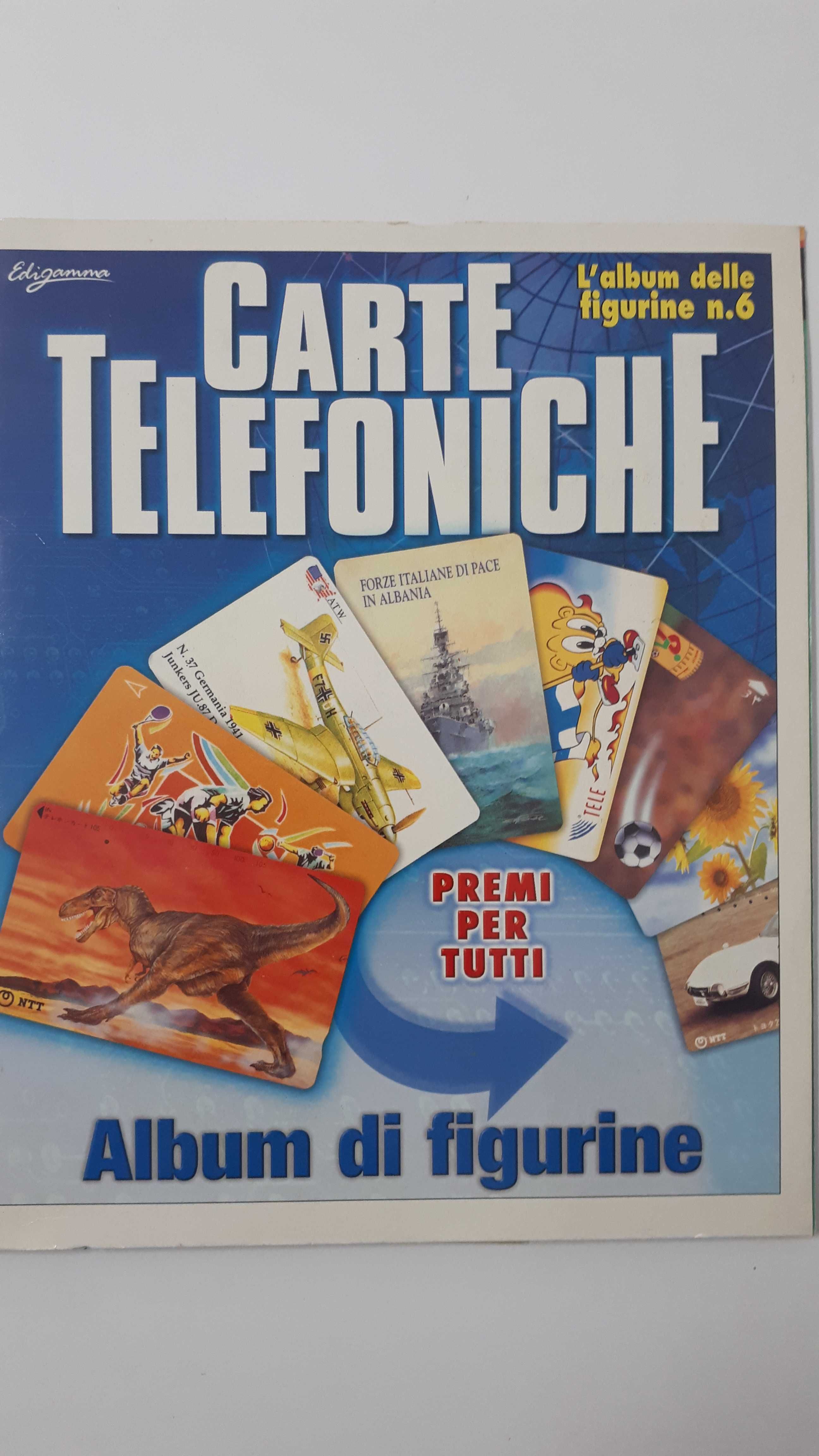 Caderneta de cromos completa CARTE TELEFONICHE