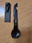 Spork turystyczny edc. Łyżka,nóż,widelec,otwieracz i inne.