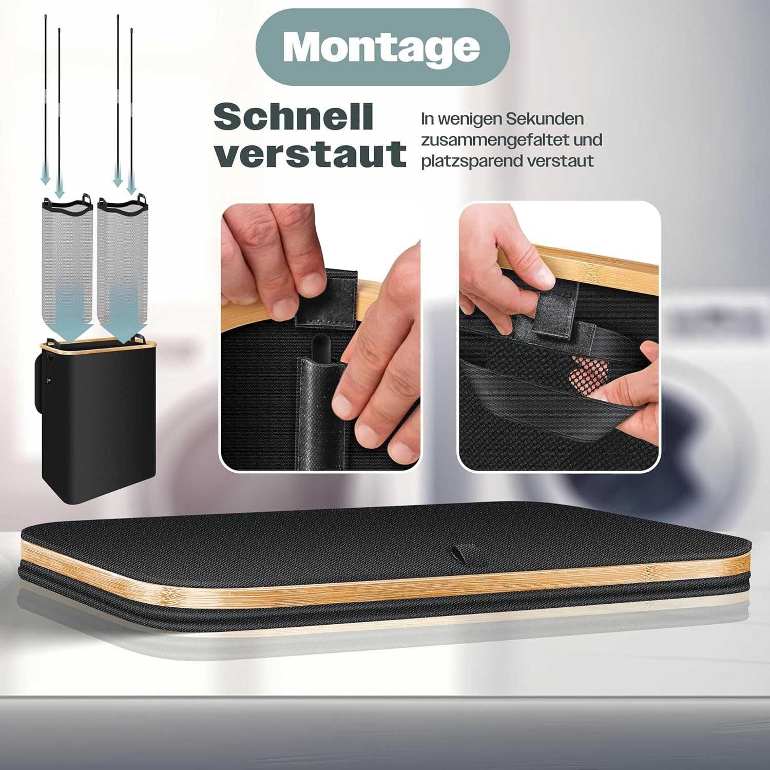Nowy kosz na pranie/ KESSER sorter 100L / organizer do ubrań !4278!