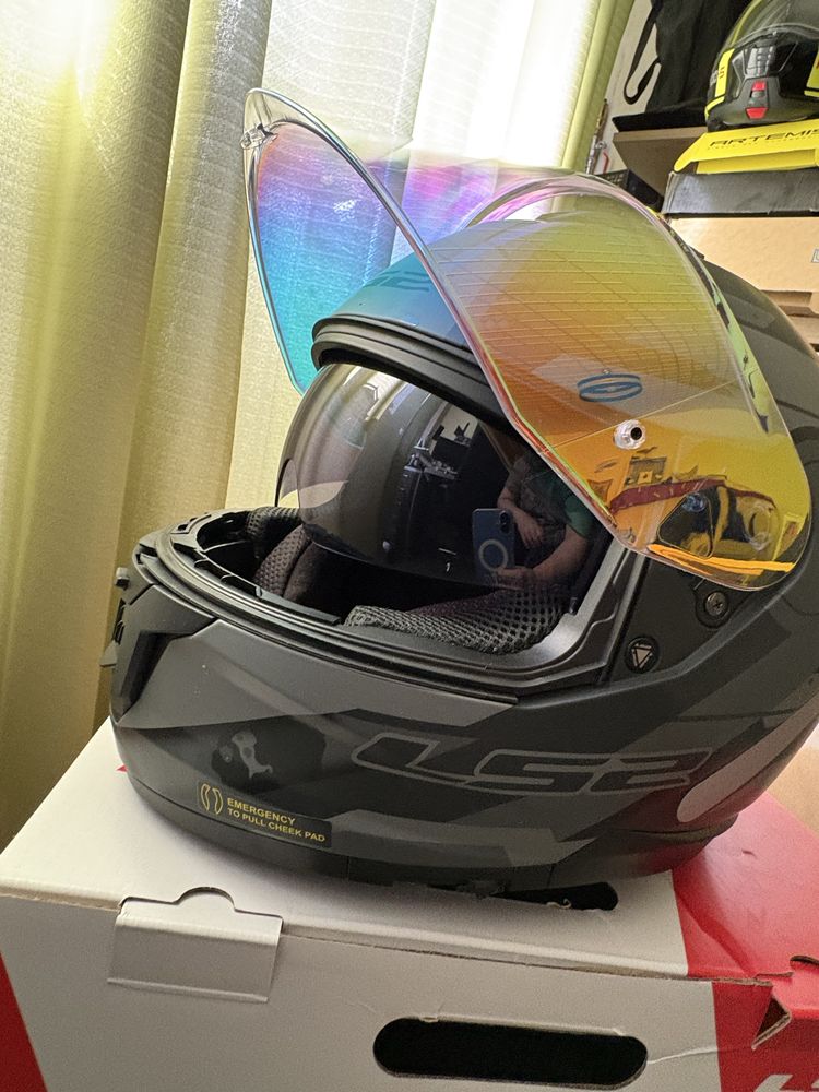 Kask ls2 blenda,2szyby,raz uzyty