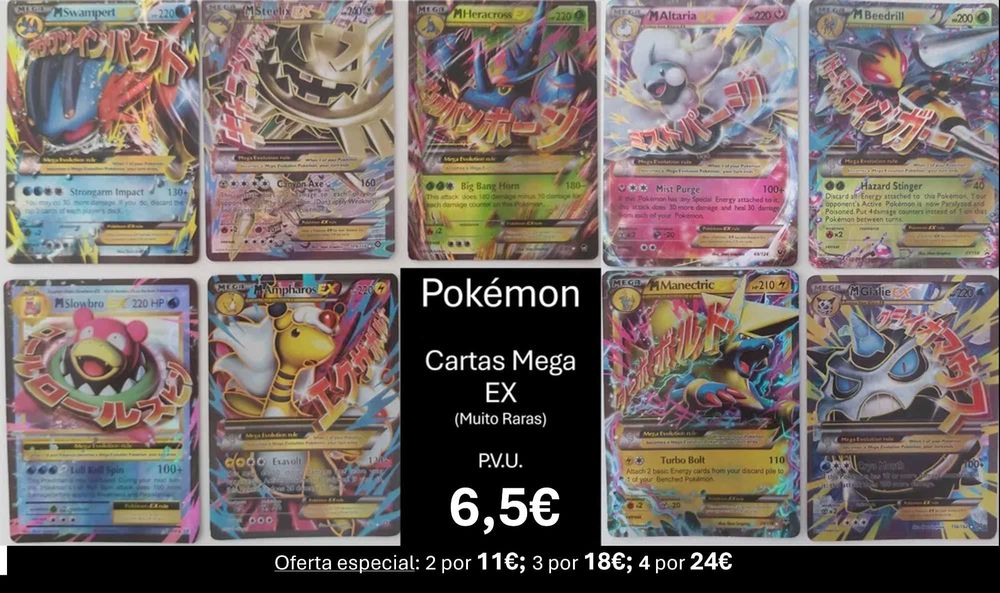 Cartas Pokémon: Diversas opções a bom preço!