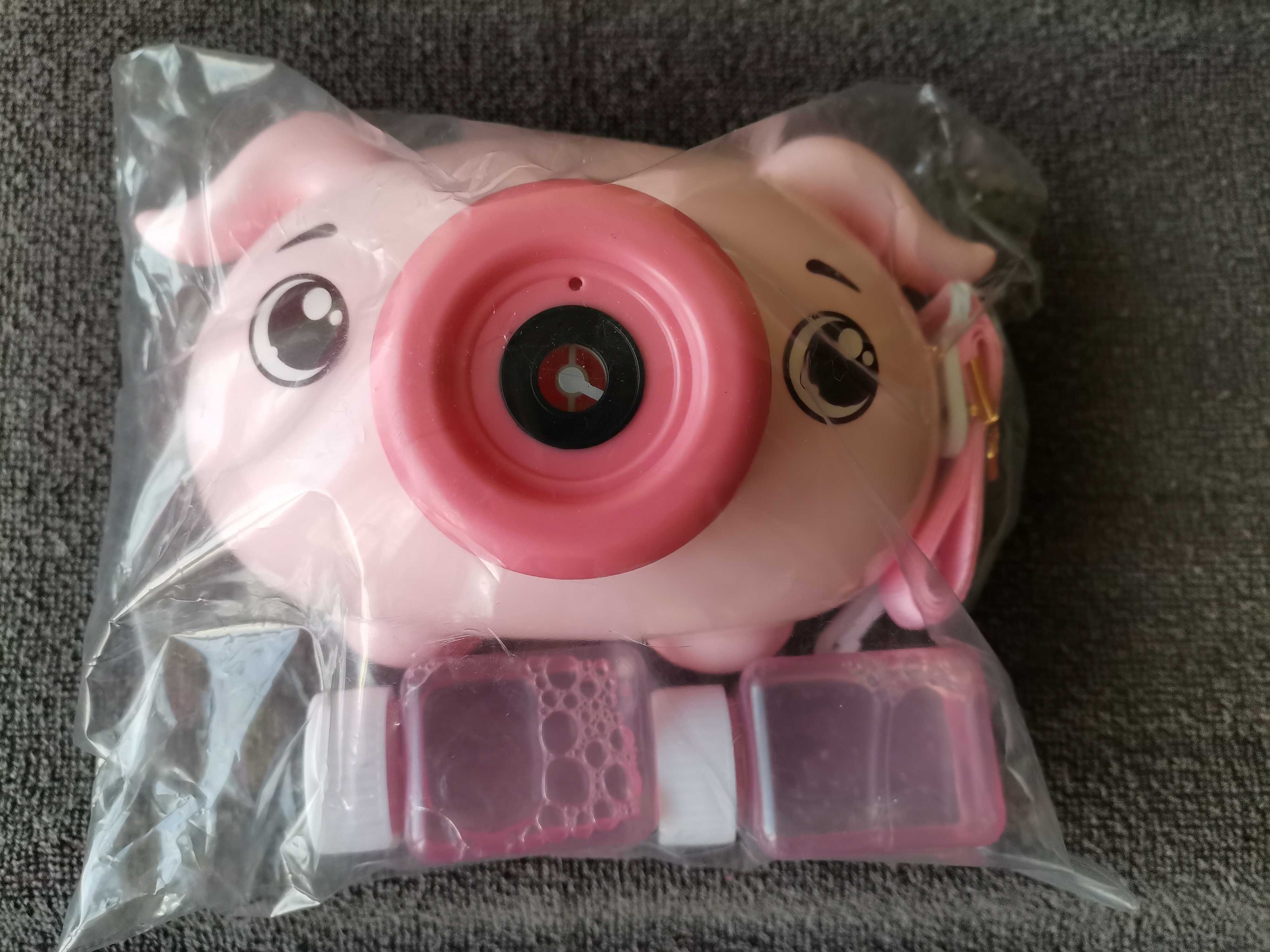 Aparat do robienia baniek Bubble camera Świnka - Nowy