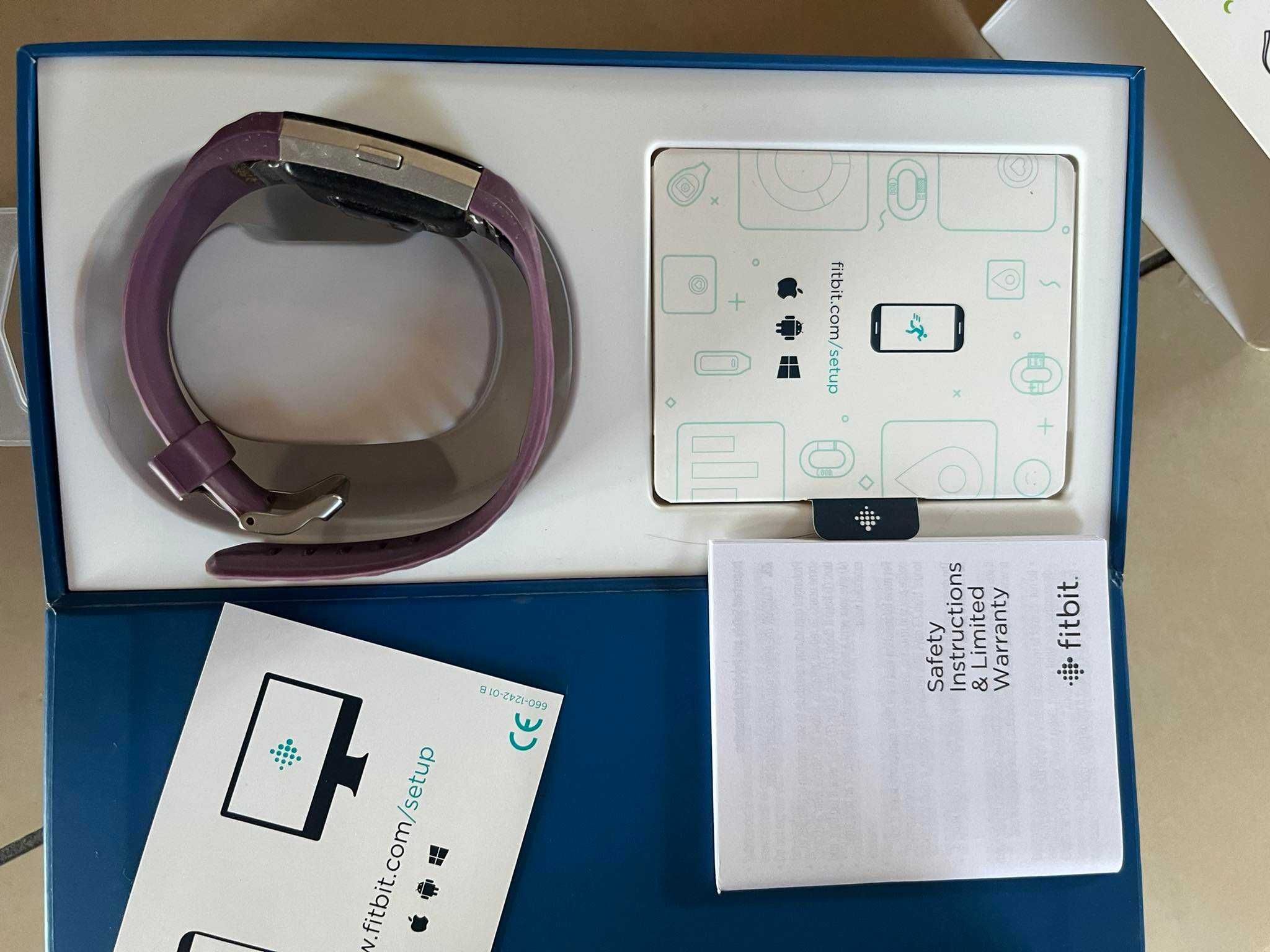 Zegarek Fitbit Charge 2 heart rate+fitness fiolet