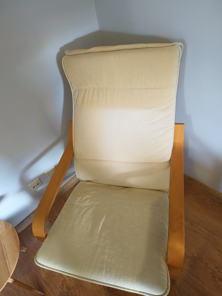 Fotel plus podnóżek poang Ikea