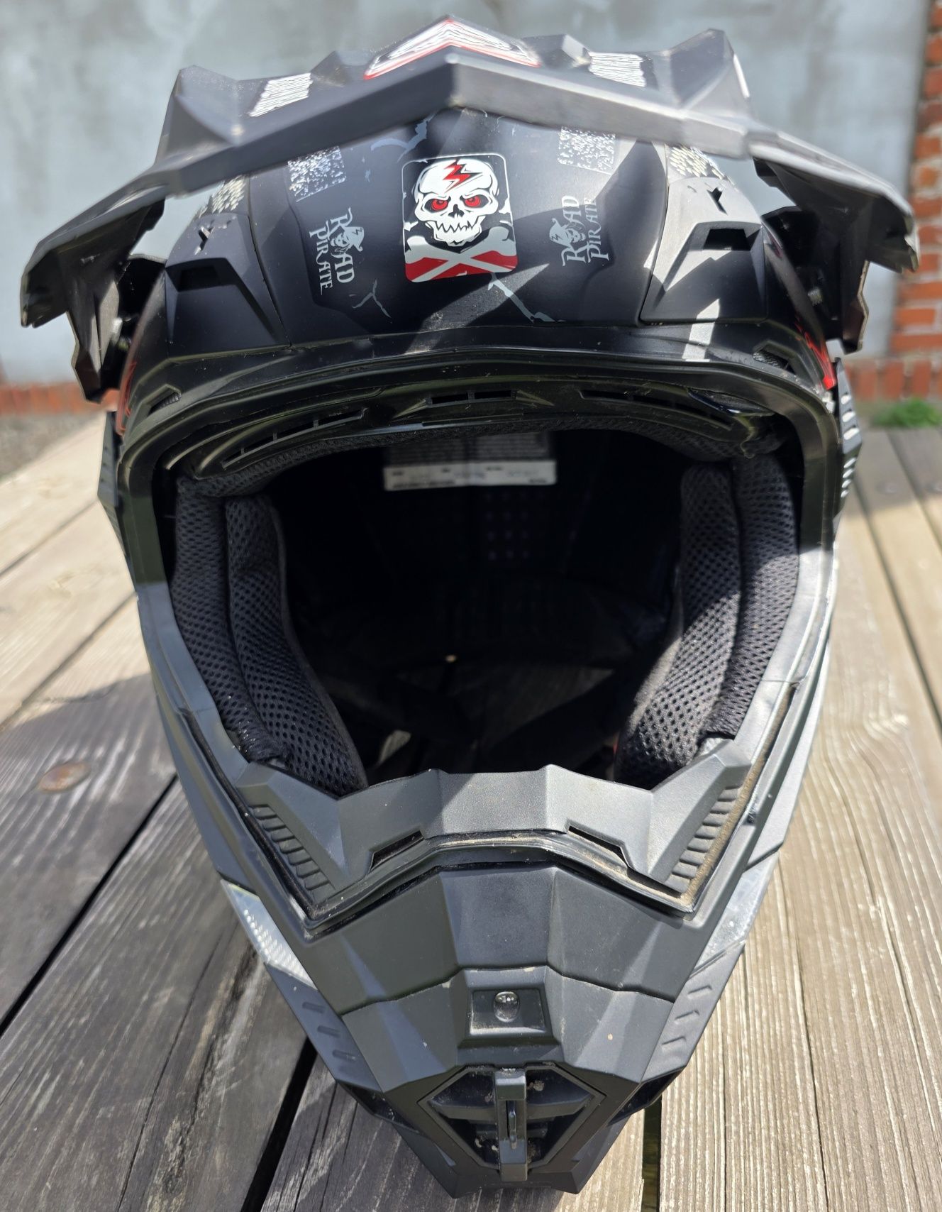 Kask Cross Broken Head XXL + szyba i pokrowiec i Thor Goggle