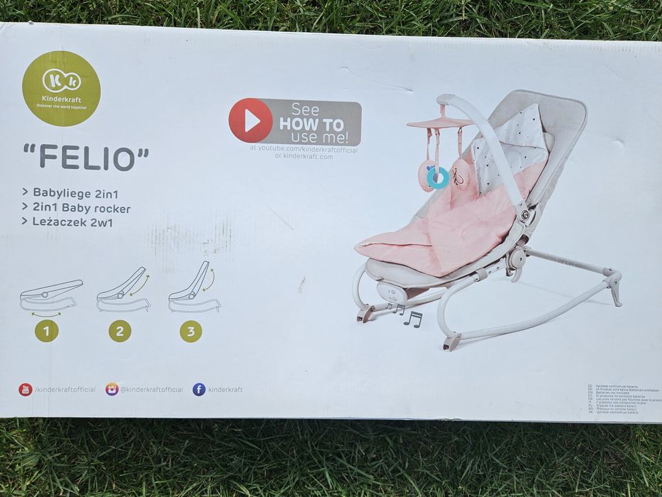 leżaczek bujaczek fotelik krzesełko kinderkraft