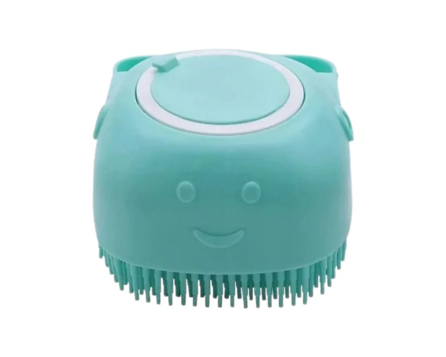 szczotka myjka silikon do mycia sierści psa kota z dozownikiem