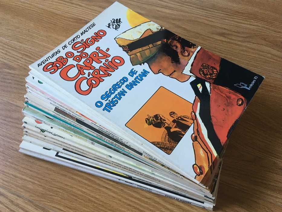 HUGO PRATT nas "Edições 70", em 16 livros de BD.