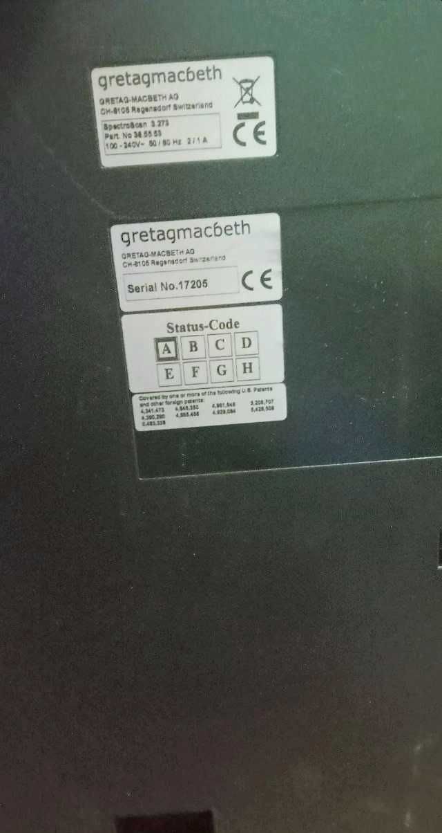Cпектрофотометр GretagMacbeth AG CH-8105