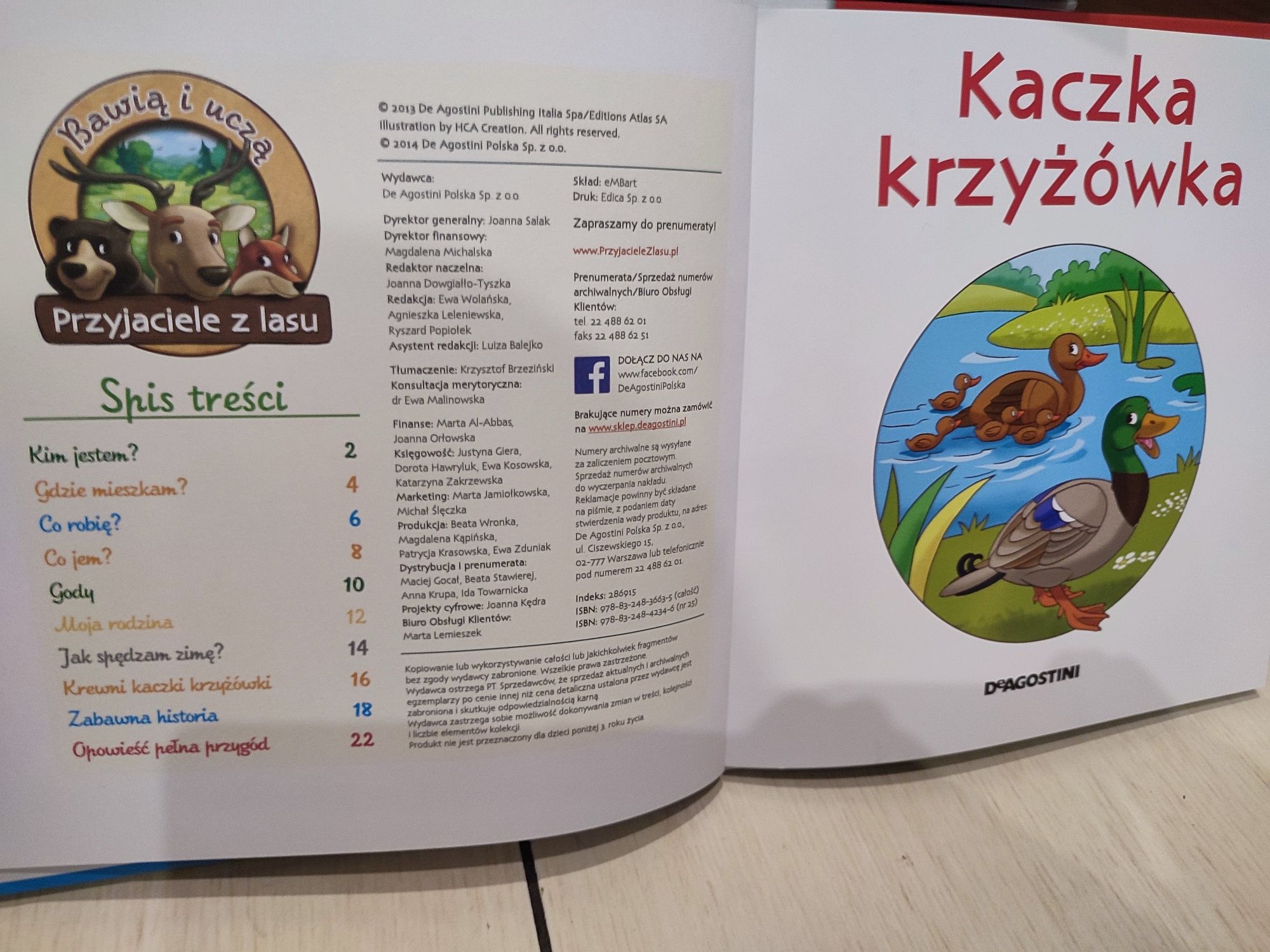 Zwierzątka Przyjaciele z lasu DeAugustini z książkam