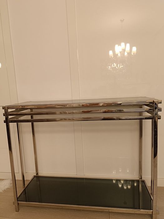 Konsola  do salonu chrom