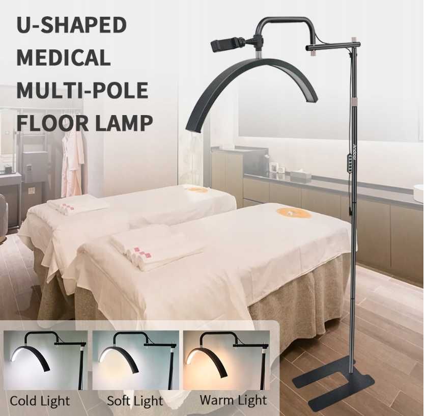 Andoer HD-M23X 36W Półksiężyc lampa podłogowa LED kosmetyczna rzęsy
