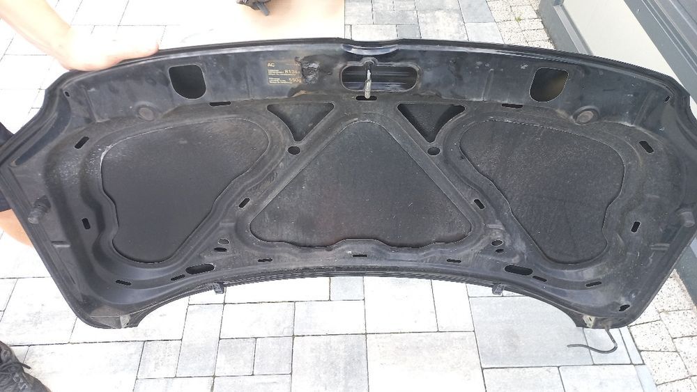 Vw fox maska pokrywa silnika czarna l041