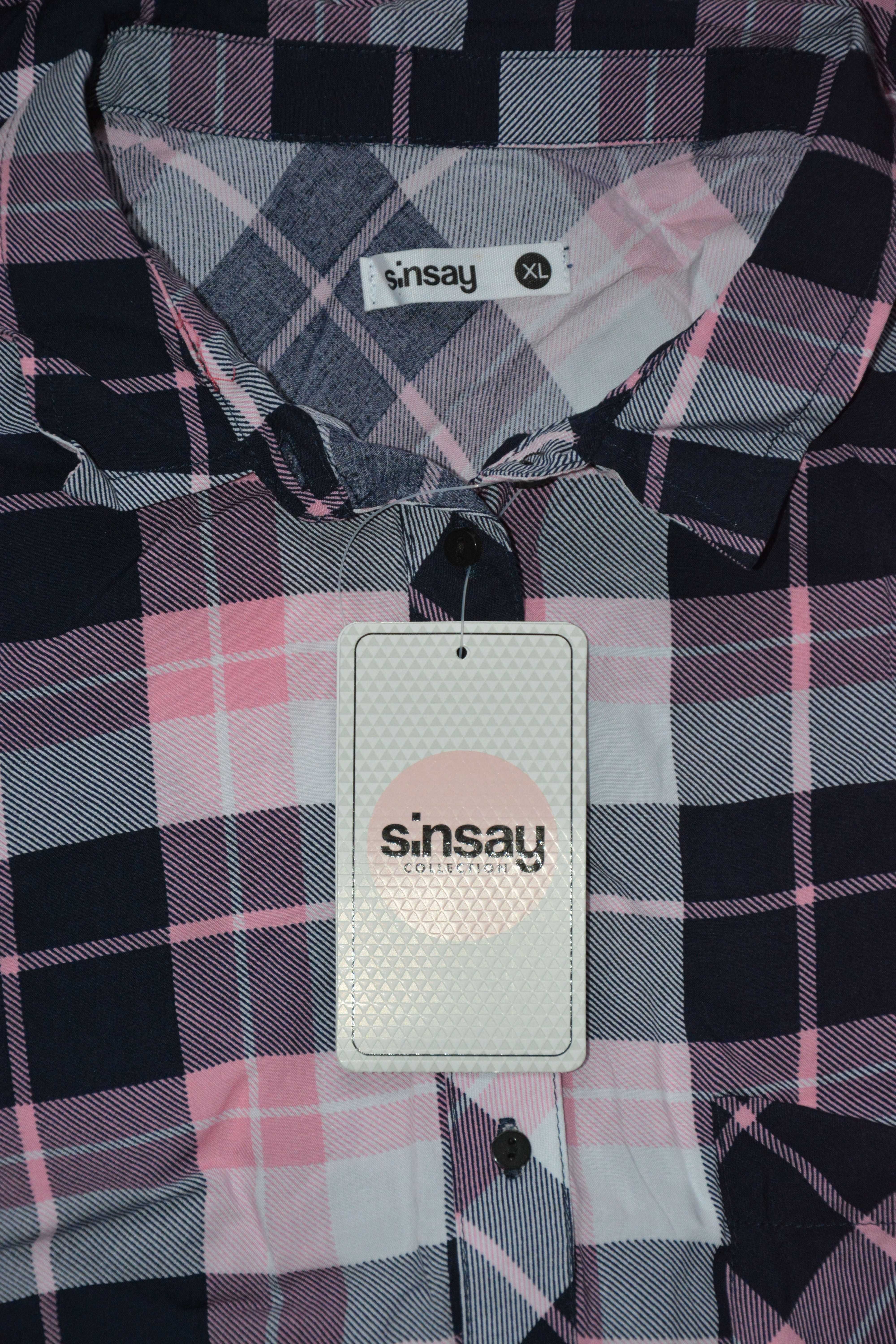 Nowa koszula bez rękawów w kratę Sinsay