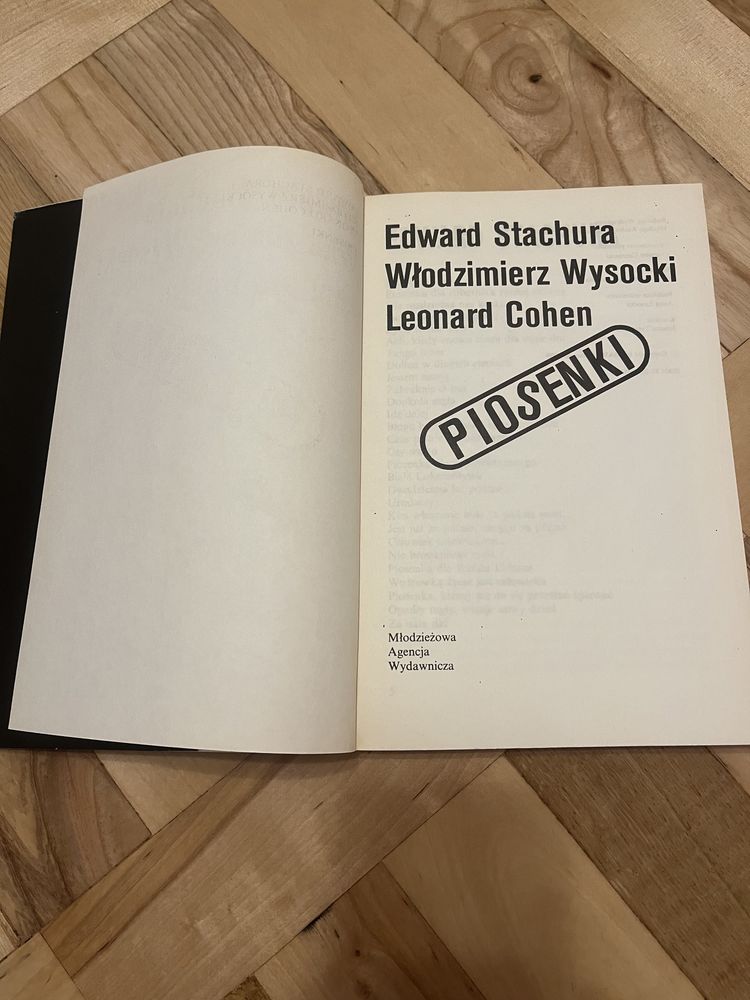 Edward Stachura, Włodzimierz Wysocki, Leonard Cohen PIOSENKI