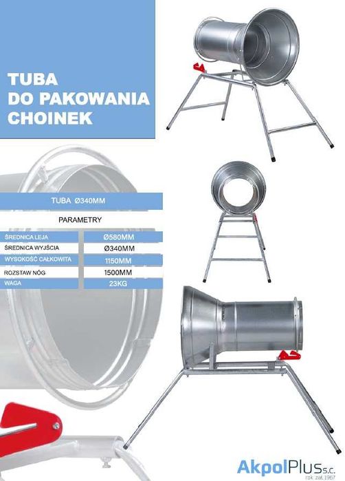 Tuba 34cm tuby do pakowania choinki choinek