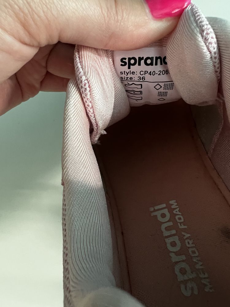 Sprandi ccc rozowe sneakersy polyskujace 36 23cm