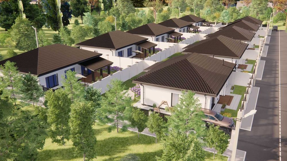 1-этажный современный дом в Жилом Массиве Дайберг! Рассрочка! 1L55