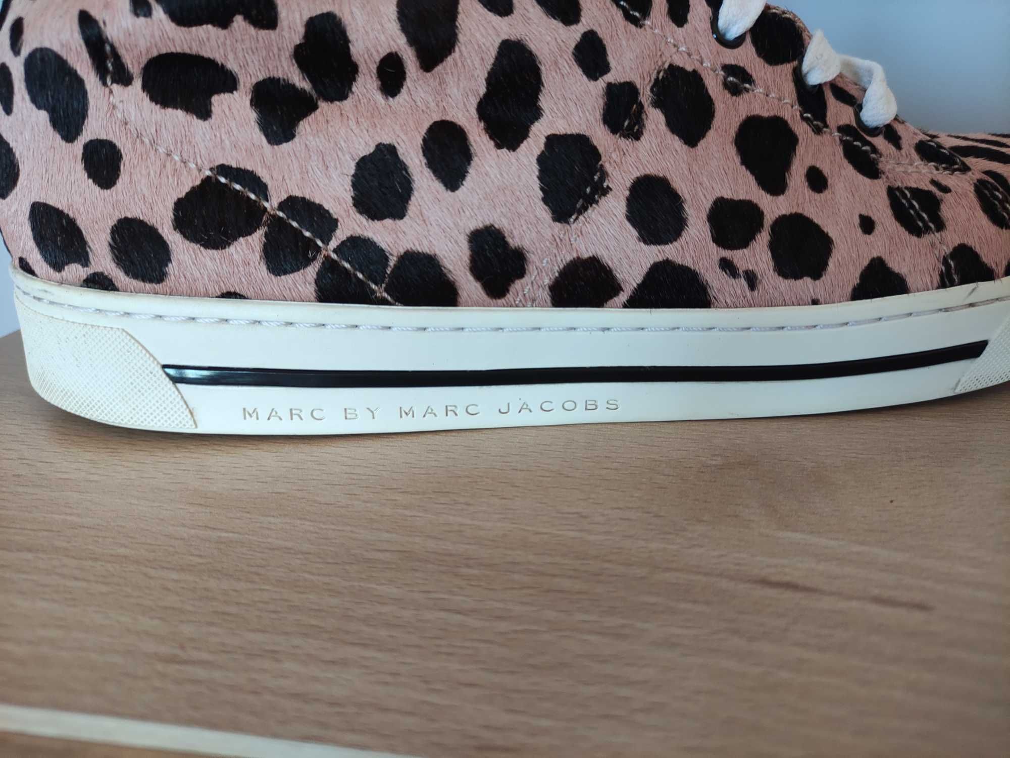 Botki skórzane Marc Jacobs