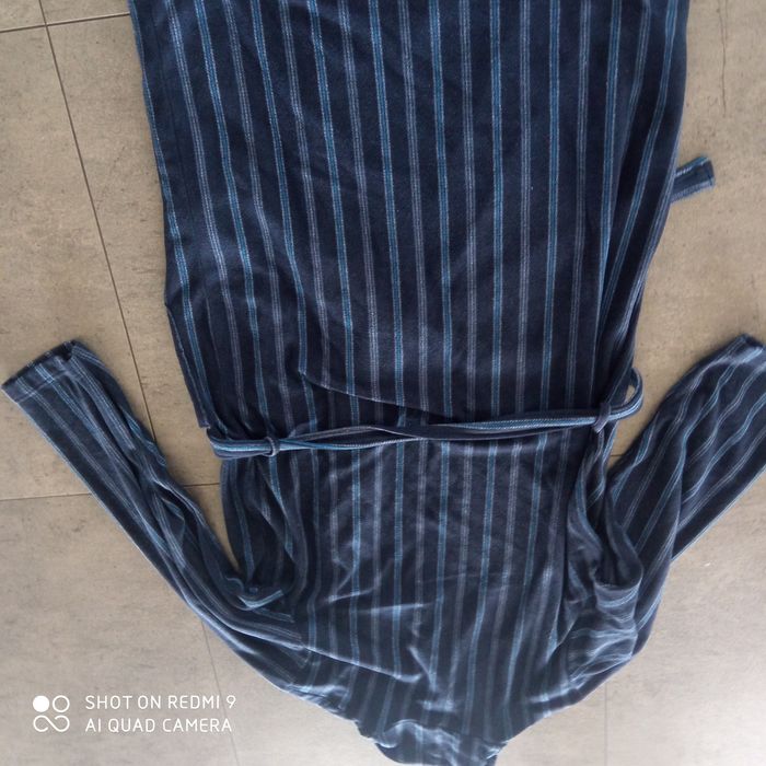 Szlafrok męski, granatowy, Marc& Spencer, rozmiar XL