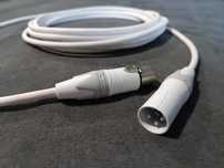 Biały kabel mikrofonowy Neutrik XLR NC3MXX-WT przewód 2x0,23 OFC 5m