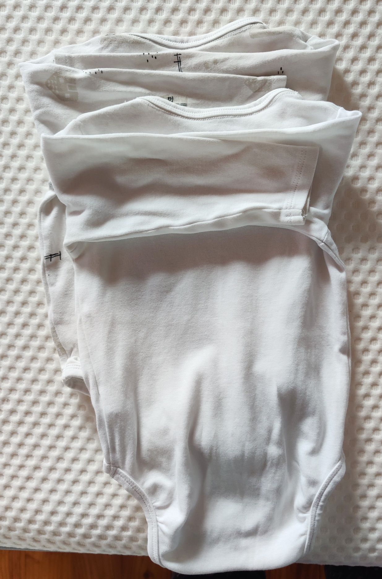 2 szt body długi rękaw białe Reserved r 80