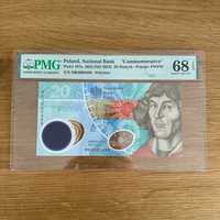 20zł Kopernik nr.488 PMG68 banknot kolekcjonerski NBP PWPW